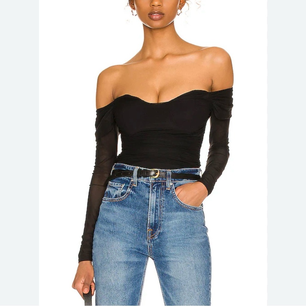 MAJORELLE Black Long Sleeve Top